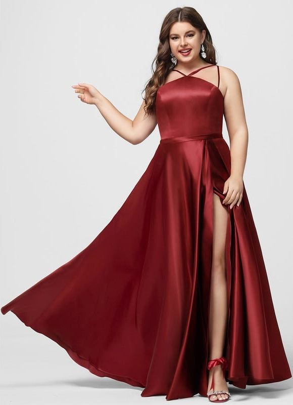 Robe De Bal Satin Écarlate Insolent - gallery 5