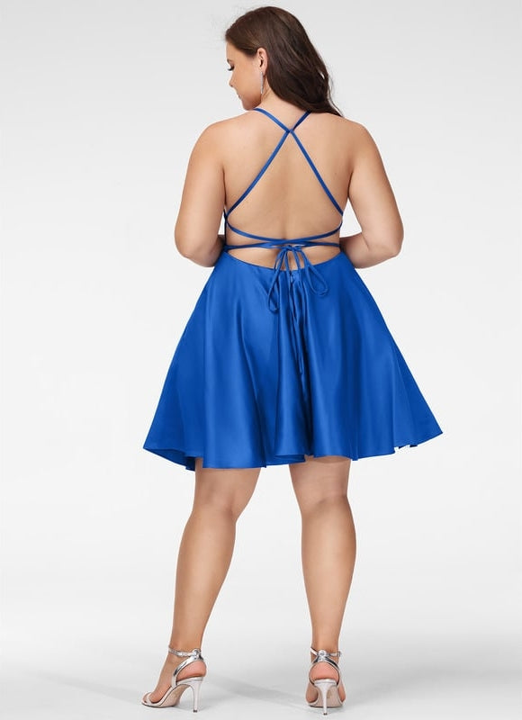 Robe De Bal Rose Satinée - gallery 7