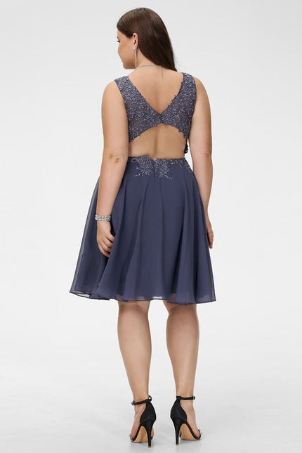 Robe De Bal Bleu Poudré Chic - gallery 8