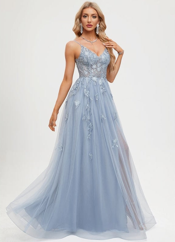 Robe De Bal Vaporeuse Céleste - gallery 6