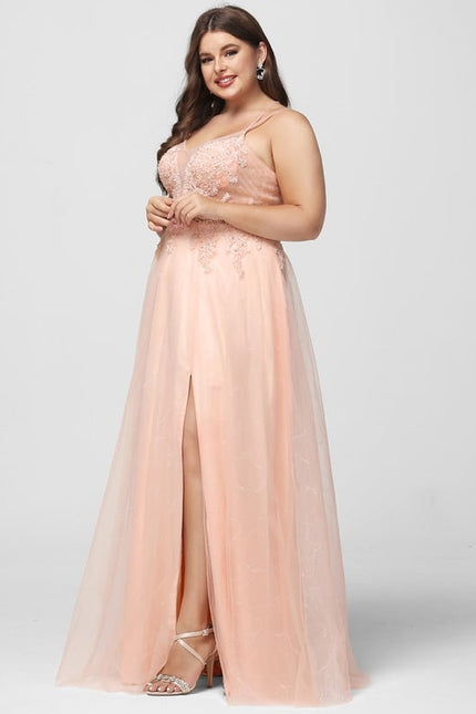 Robe De Bal Rose Élégante - gallery 7