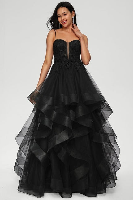 Robe De Bal Bal Noire Élégante