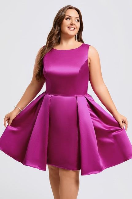 Robe De Bal De Bal En Satin Rose - gallery 6
