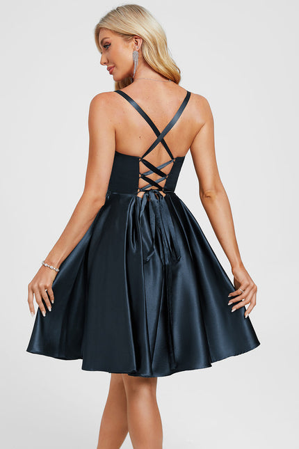 Robe De Bal Satin Plissée - gallery 3