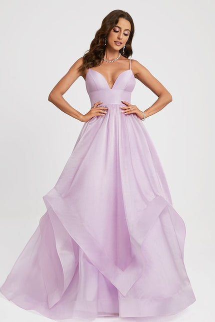 Robe De Bal Lavande Aérienne - gallery 3
