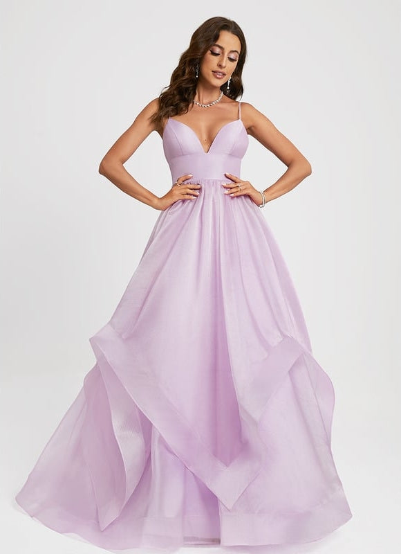 Robe De Bal Lavande Aérienne - gallery 3