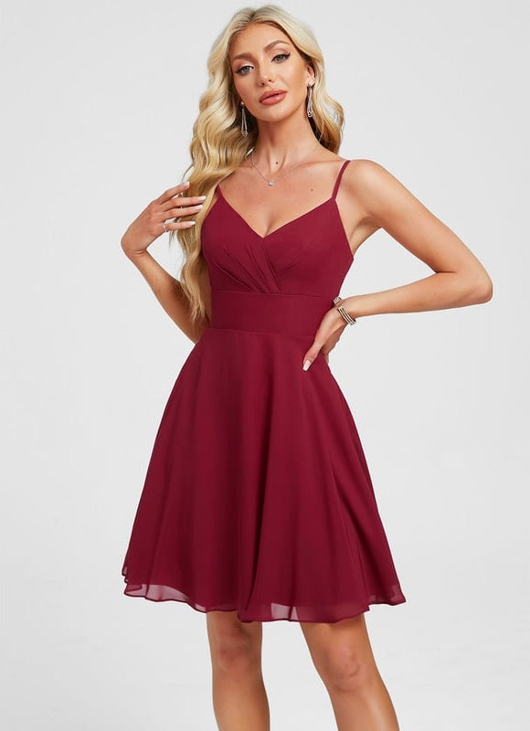 Robe De Bal Col V Fluide - gallery 5
