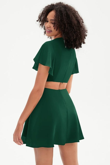 Robe De Bal Verte Fluide - gallery 4