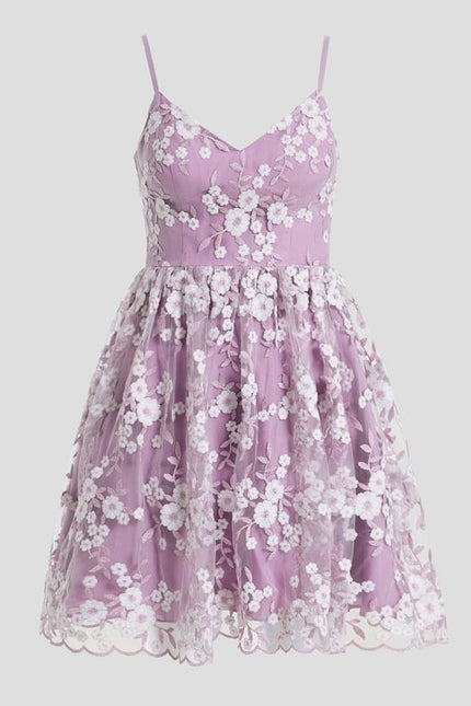 Robe De Bal Lilas Florale