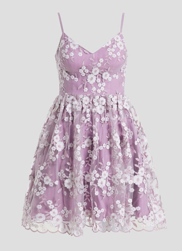 Robe De Bal Lilas Florale