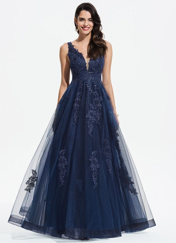 Robe De Bal Tulle Azur - gallery 1