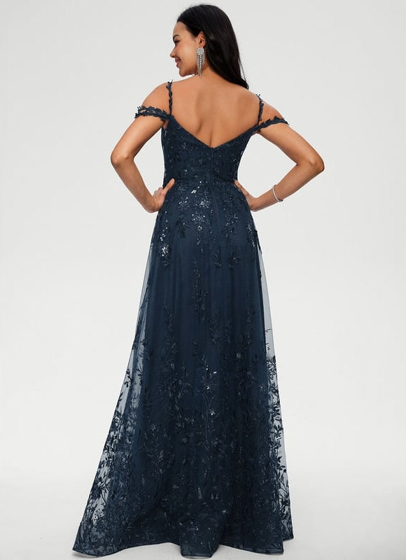 Robe De Bal Émeraude Délicate - gallery 2