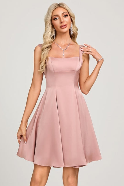 Robe De Bal Courte Rosée - gallery 2