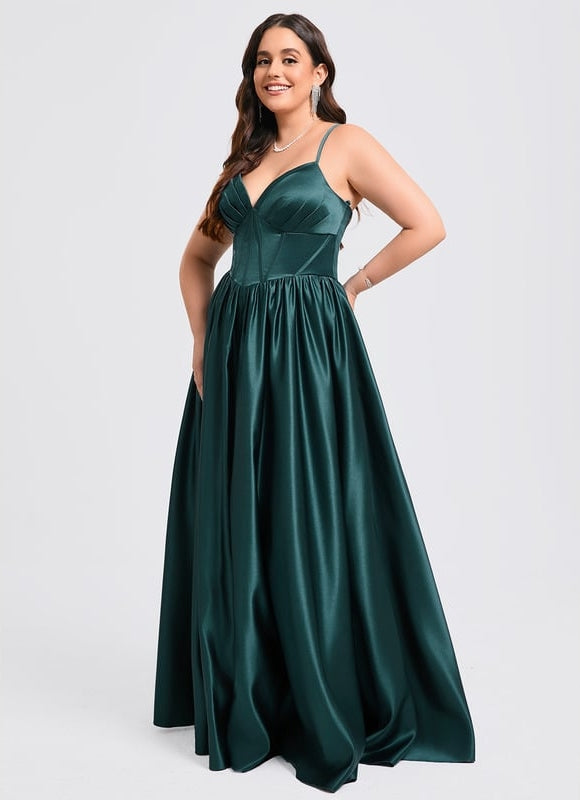 Robe De Bal Bal Satinée Profonde - gallery 7