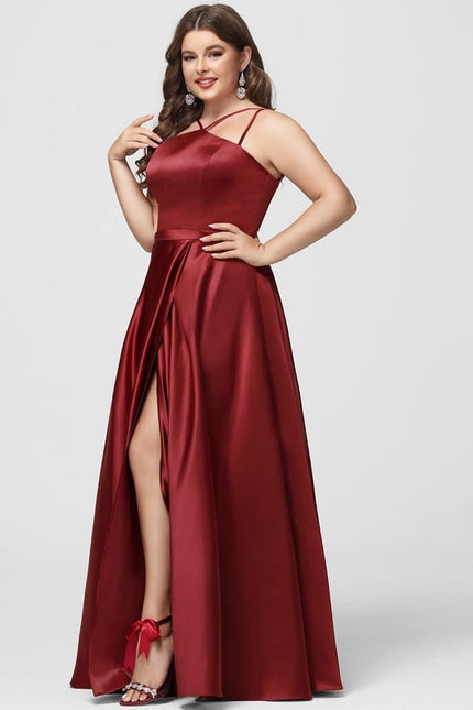 Robe De Bal Satin Écarlate Insolent - gallery 7