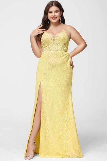 Robe De Bal Jaune Floral - gallery 8