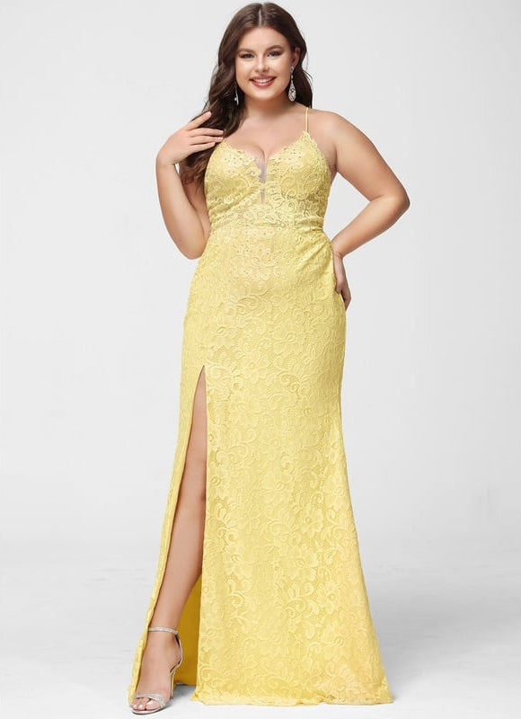 Robe De Bal Jaune Floral - gallery 8