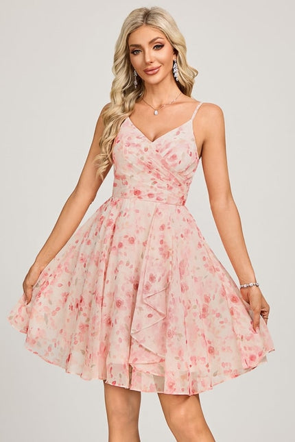 Robe De Bal Fleurie Poudrée
