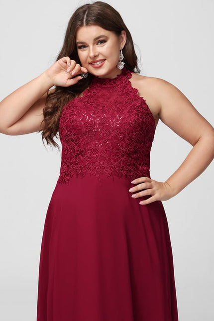 Robe De Bal Chic Bordeaux Aérien - gallery 9