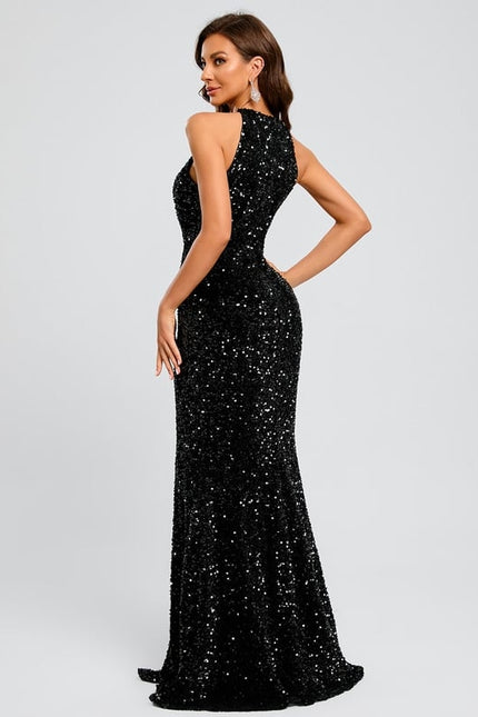 Robe De Bal Longue Scintillante - gallery 9