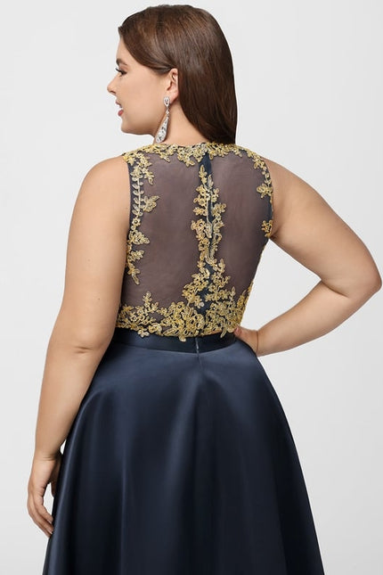 Robe De Bal Asymétrique Dorée - gallery 9