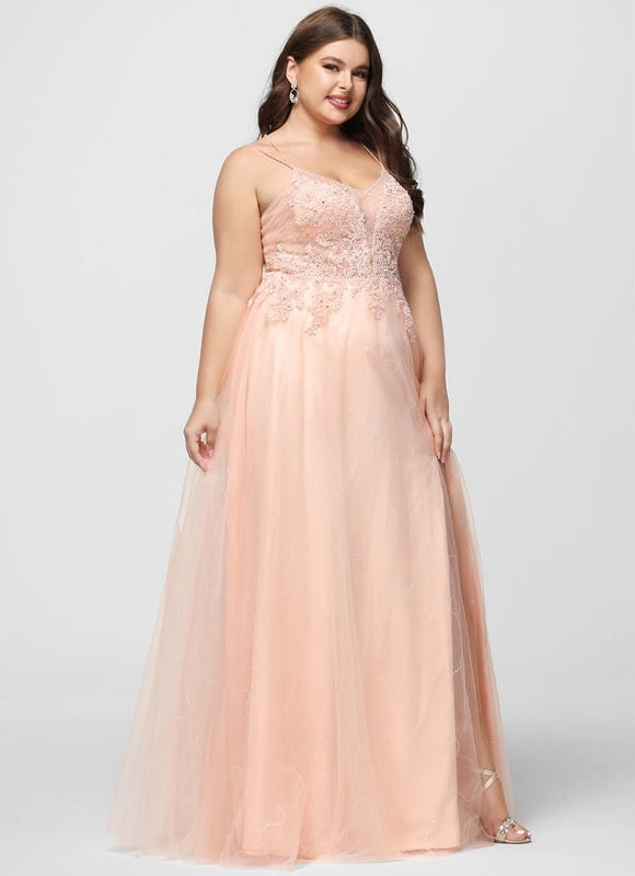 Robe De Bal Rose Élégante - gallery 6