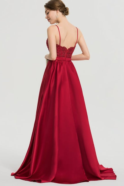 Robe De Bal Ébène Satinée - gallery 8