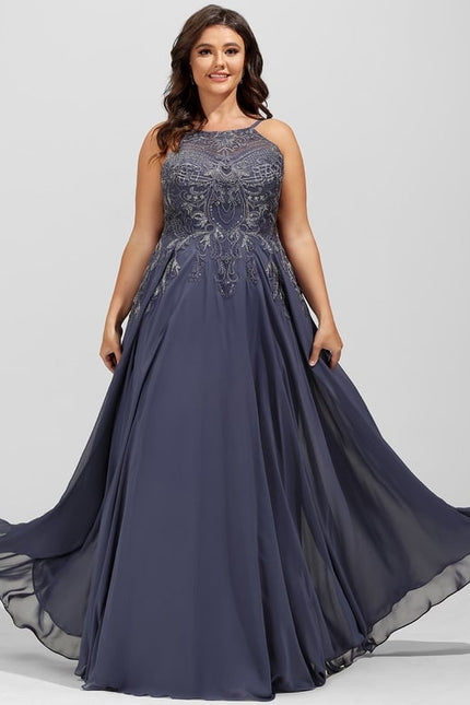 Robe De Bal Fluide Ornée - gallery 7