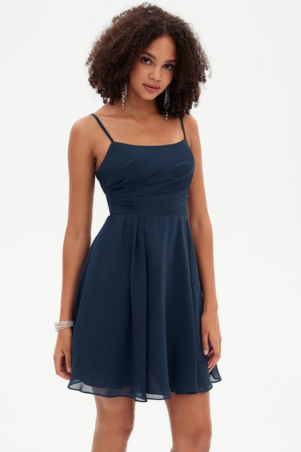 Robe De Bal De Soirée Marine - gallery 1