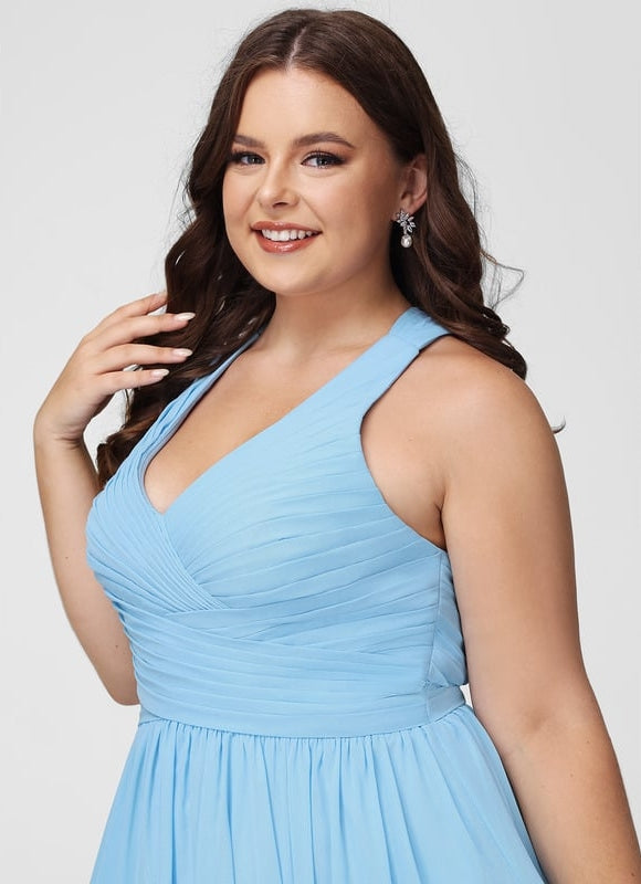 Robe De Bal Mousseline Bordeaux - gallery 9