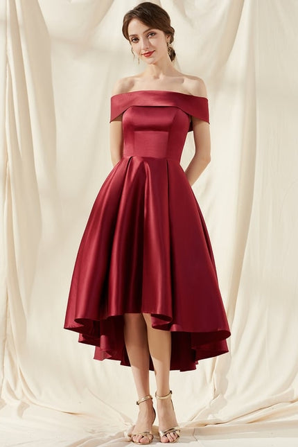 Robe De Bal Rouge Velours Chic - gallery 1