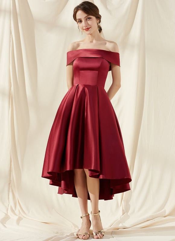 Robe De Bal Rouge Velours Chic - gallery 1