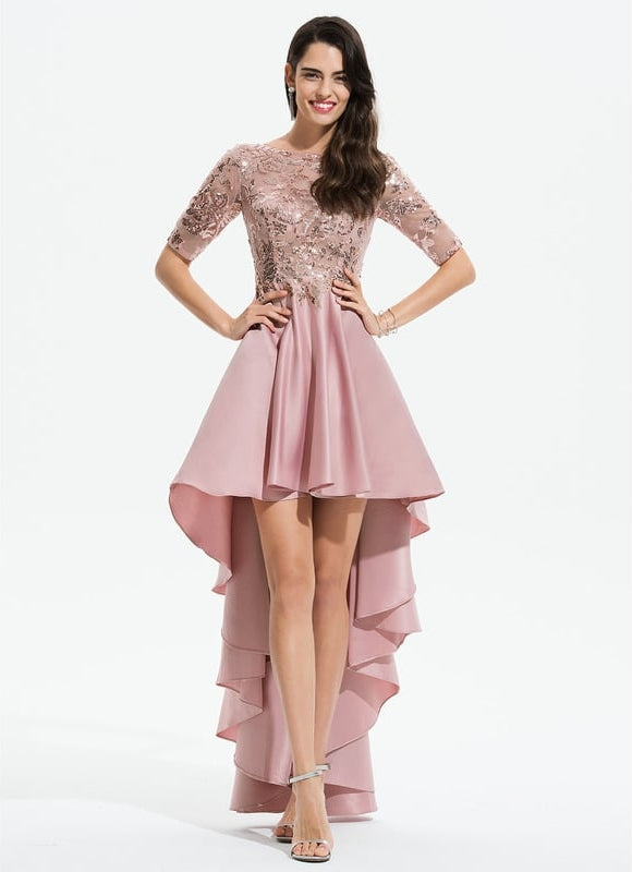 Robe De Bal Élégance Rosée Ascendante - gallery 1