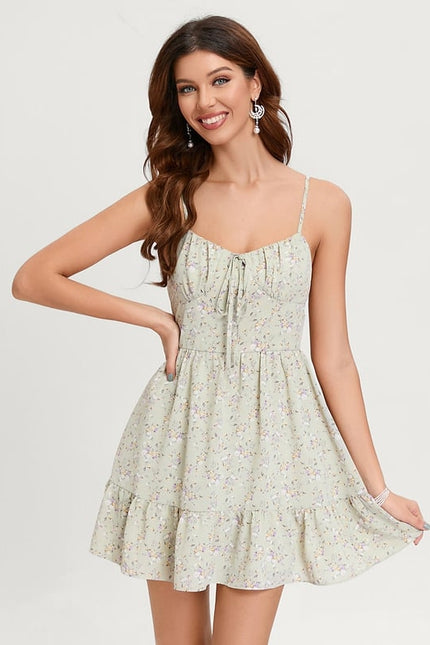 Robe De Bal À Fleurs Vertes