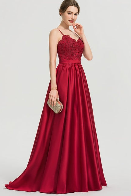 Robe De Bal Ébène Satinée - gallery 9