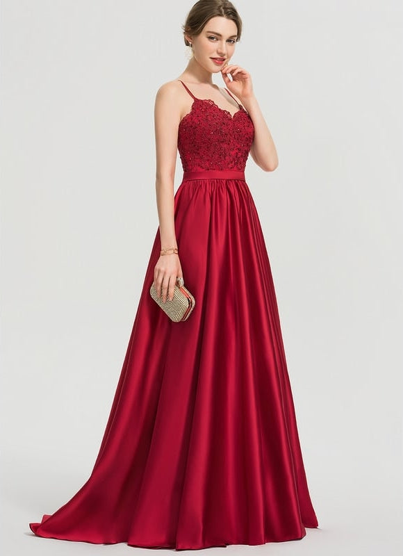 Robe De Bal Ébène Satinée - gallery 9