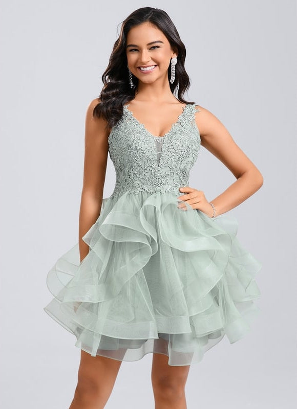 Robe De Bal Verte Volumineuse
