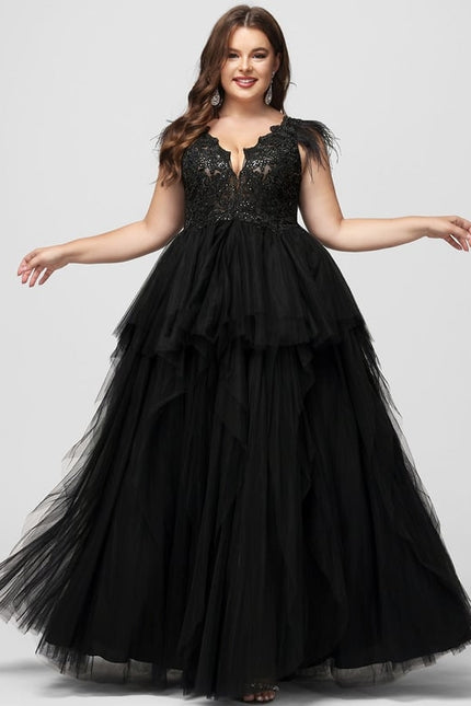 Robe De Bal Tulle Plumes - gallery 6