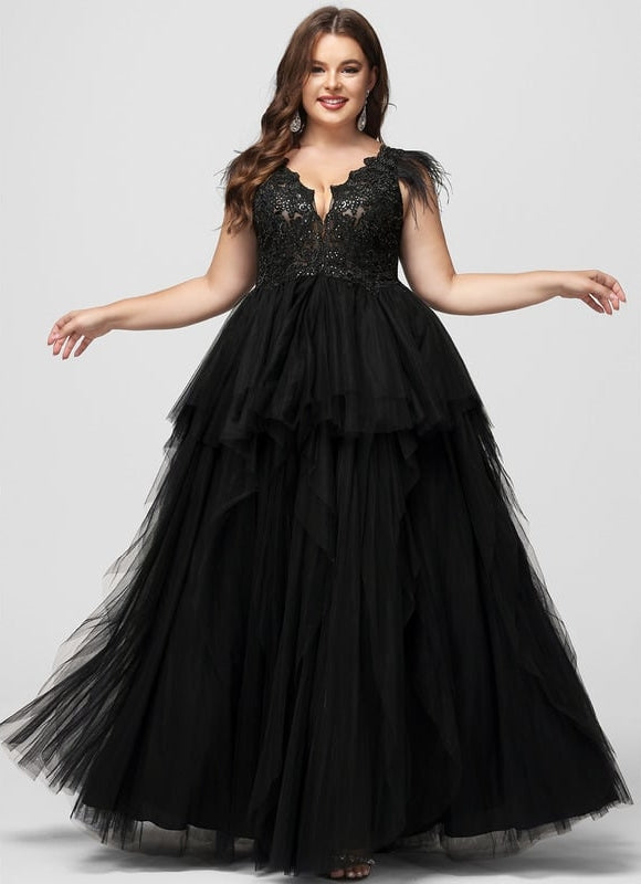 Robe De Bal Tulle Plumes - gallery 6