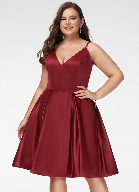 Robe De Bal Cocktail Satinée - gallery 7