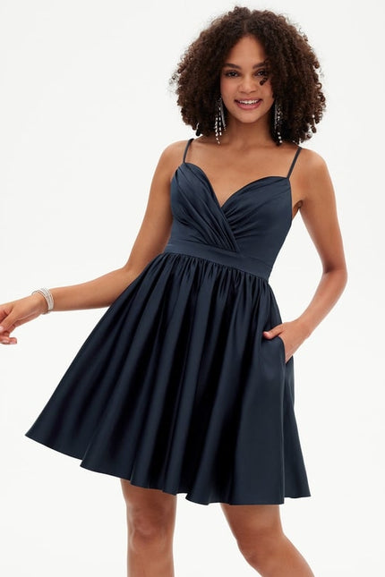 Robe De Bal Satinée Décontractée