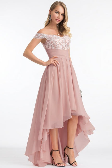 Robe De Bal Asymétrique Brodée - gallery 6