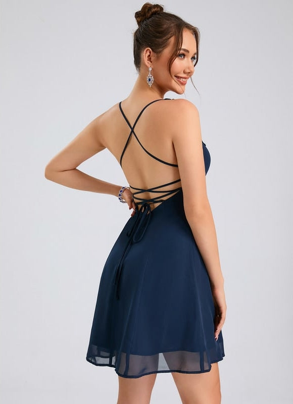 Robe De Bal Courte Florale - gallery 3
