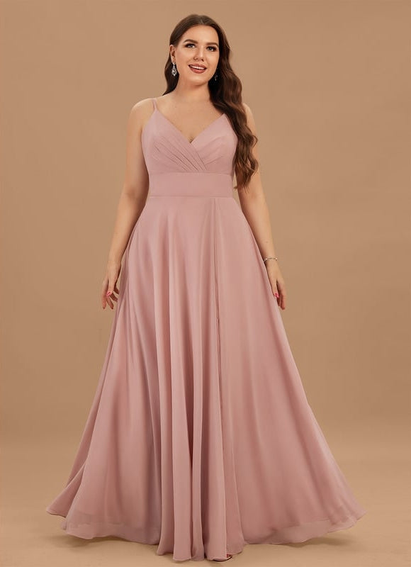 Robe De Bal Longue Fluide Bleu - gallery 4