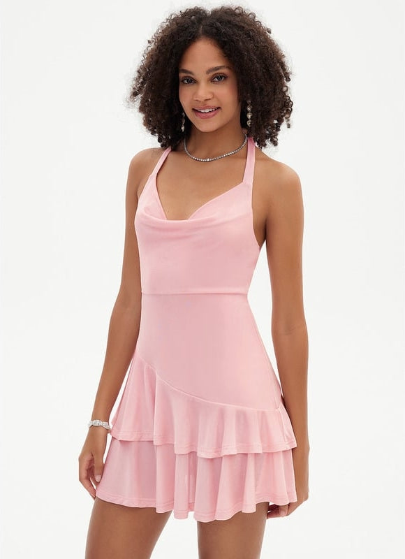 Robe De Bal Courte À Volants - gallery 5