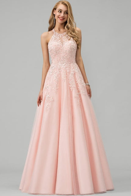 Robe De Bal De Bal Rose Ornée - gallery 4