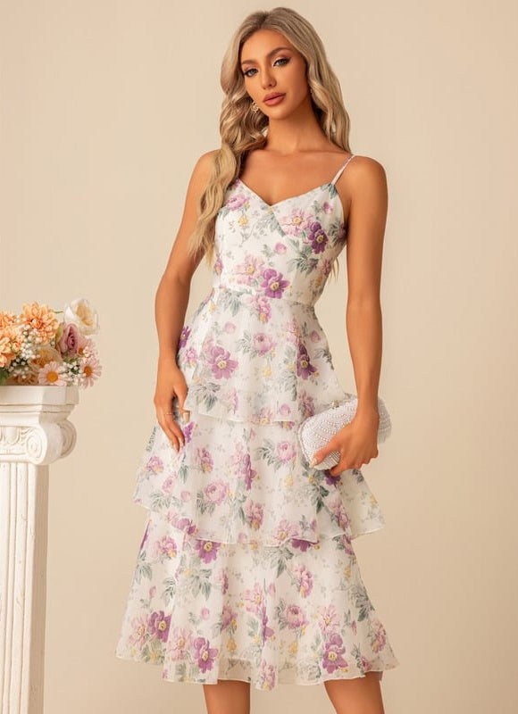 Robe De Bal Florale Éthérée
