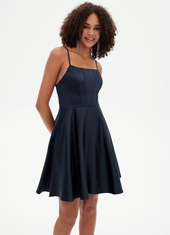 Robe De Bal De Bal En Satin Rose - gallery 4