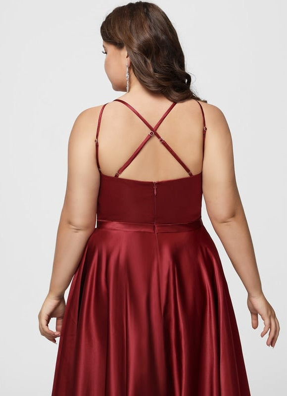 Robe De Bal Satin Écarlate Insolent - gallery 9