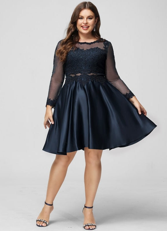 Robe De Bal Satinée Noire - gallery 9